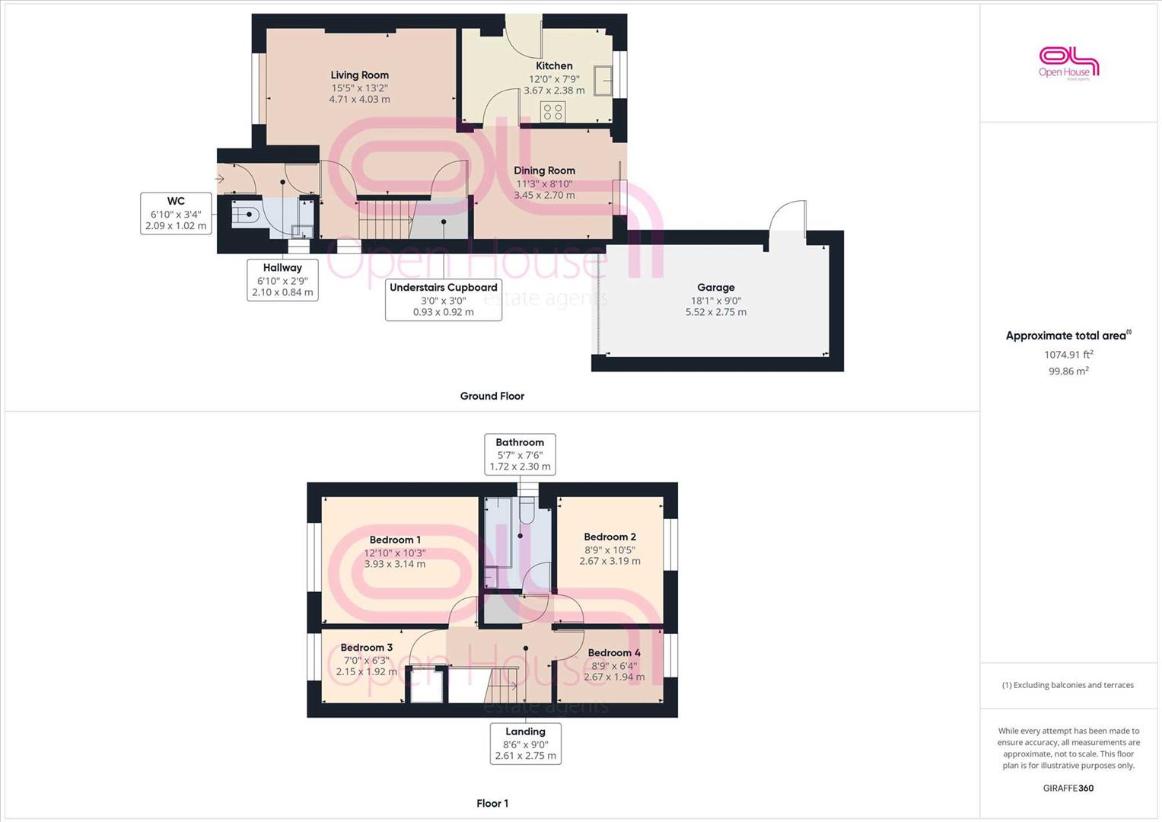 4 bedroom detached house for sale - floorplan