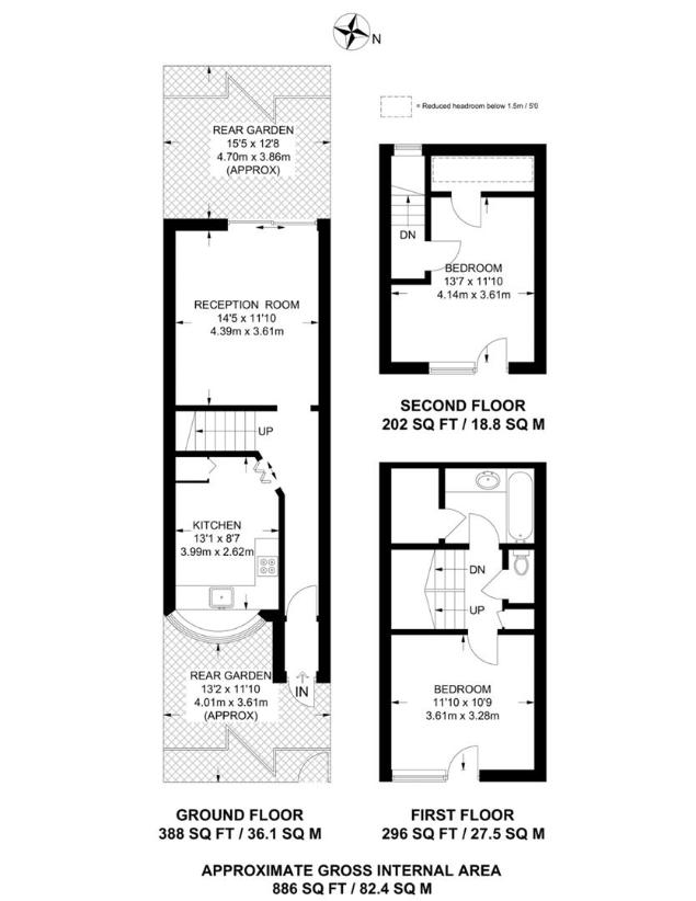 2 bedroom property for sale - floorplan