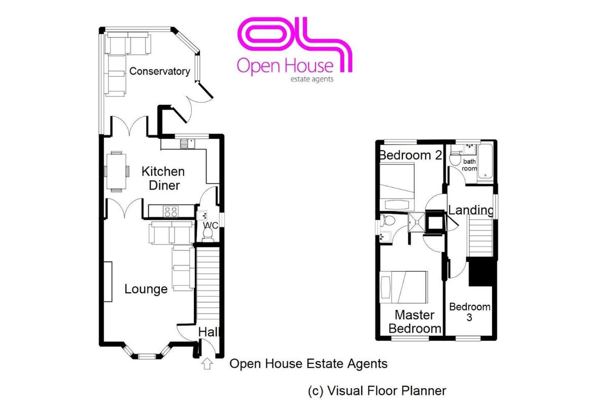 3 bedroom detached house for sale - floorplan