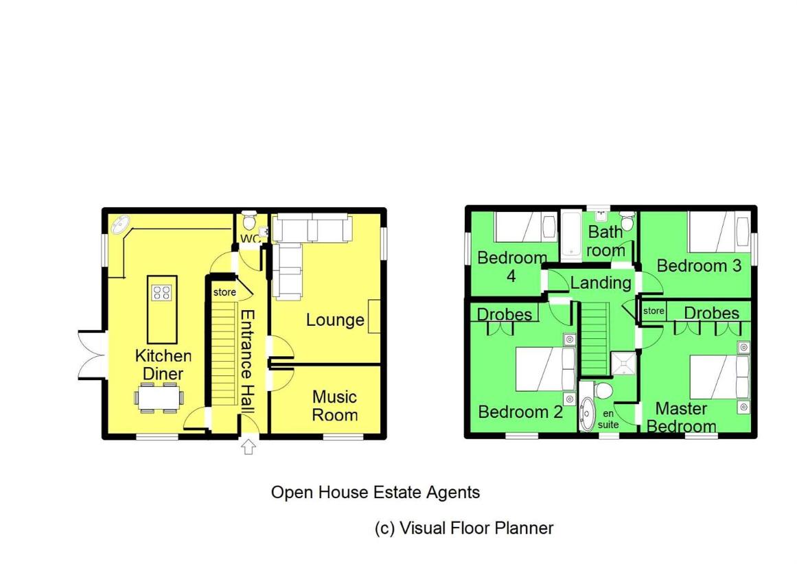 4 bedroom detached house for sale - floorplan