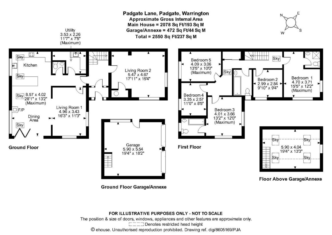 5 bedroom semi-detached house for sale - floorplan