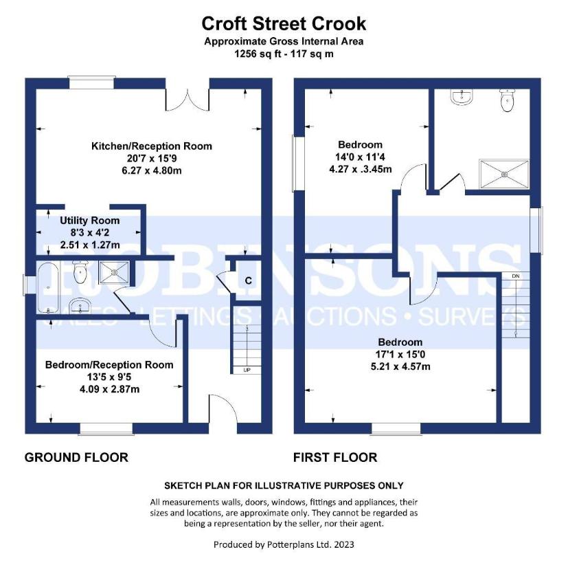 3 bedroom bungalow for sale - floorplan