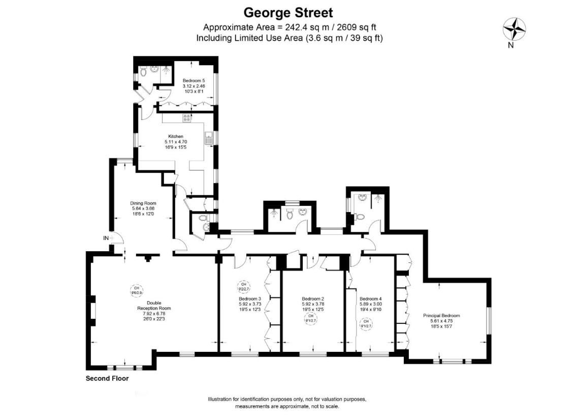 5 bedroom flat for sale - floorplan