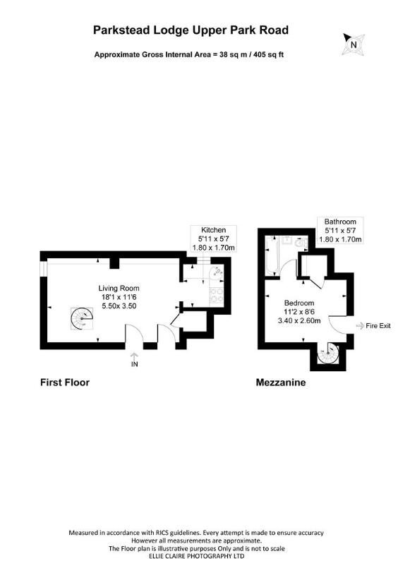 1 bedroom flat for sale - floorplan