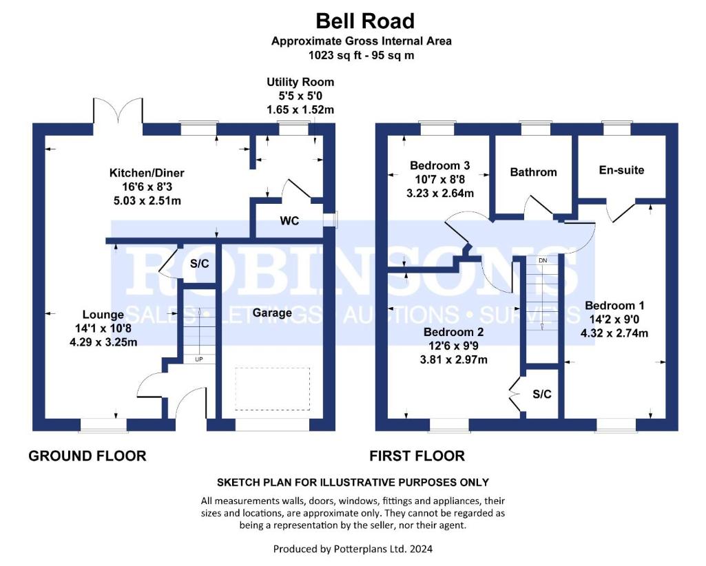 3 bedroom detached house for sale - floorplan