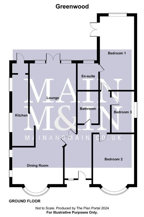 3 bedroom bungalow for sale - floorplan