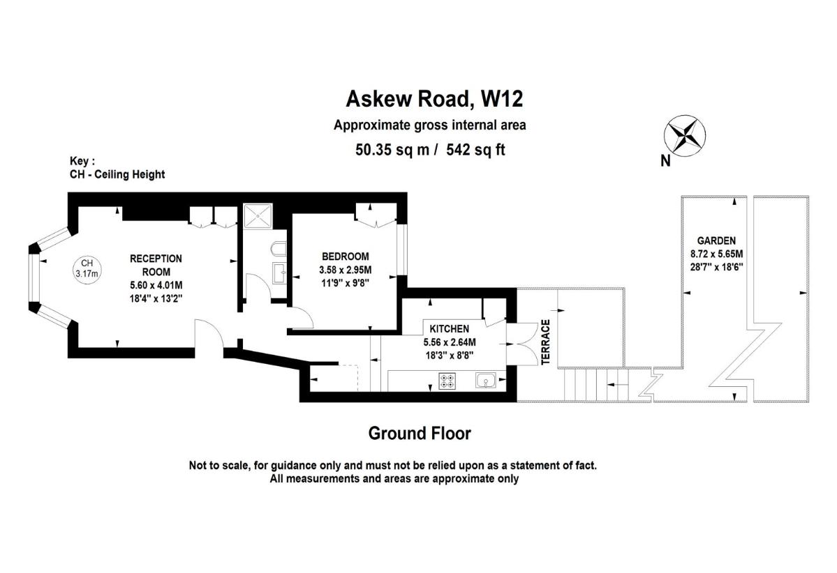 1 bedroom flat for sale - floorplan