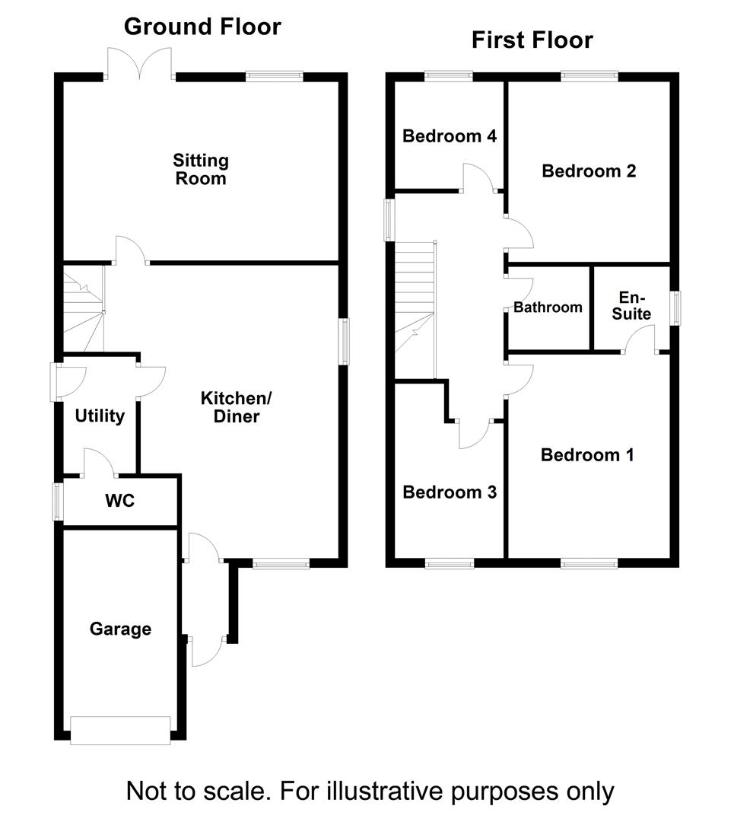 4 bedroom detached house for sale - floorplan