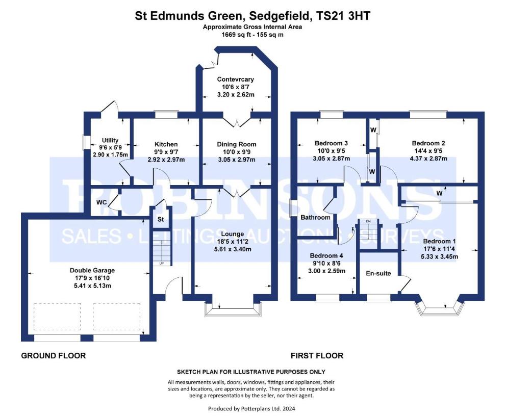 4 bedroom detached house for sale - floorplan