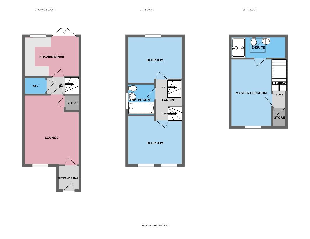 3 bedroom property for sale - floorplan