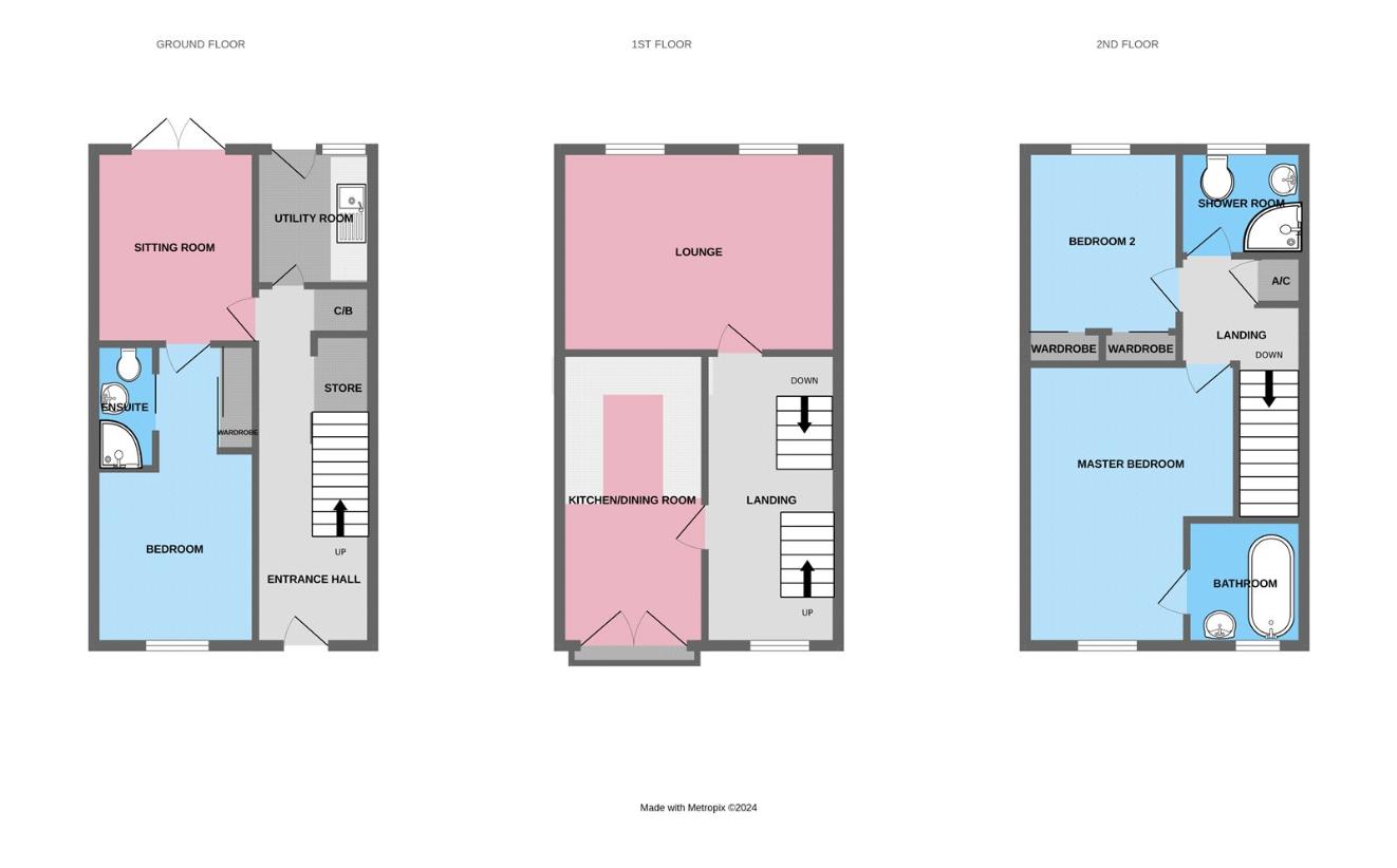 3 bedroom property for sale - floorplan