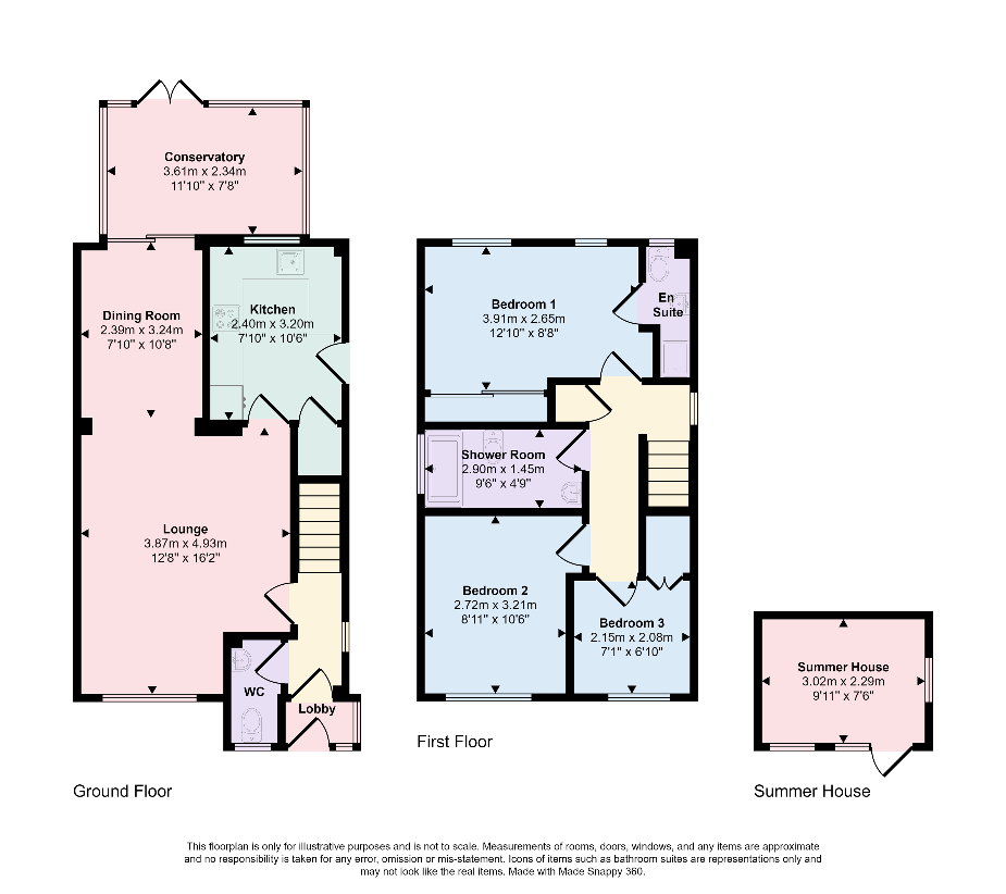 3 bedroom detached house for sale - floorplan