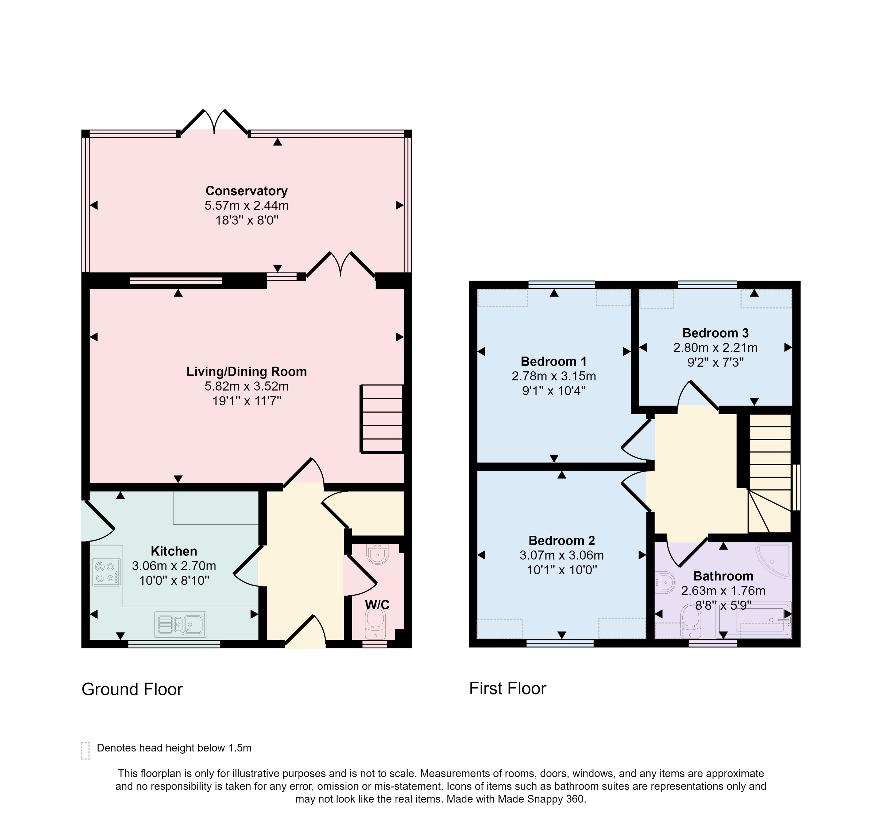 3 bedroom detached house for sale - floorplan