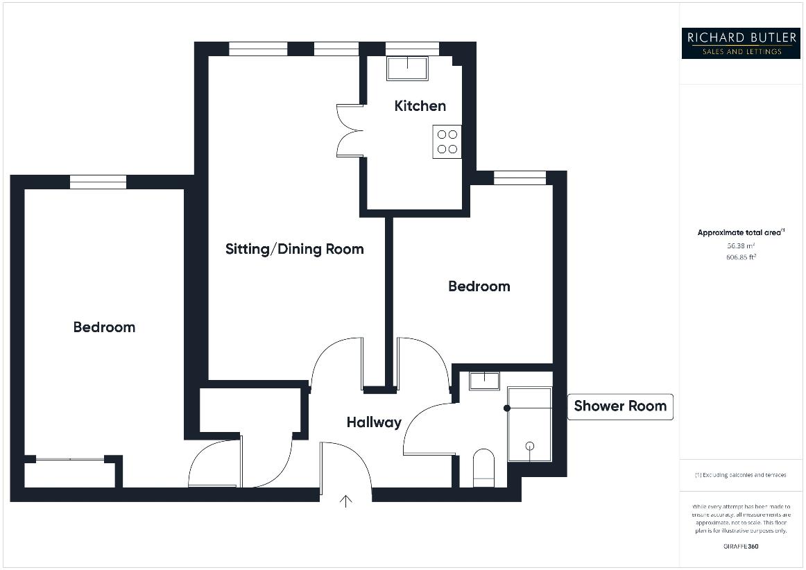 2 bedroom flat for sale - floorplan