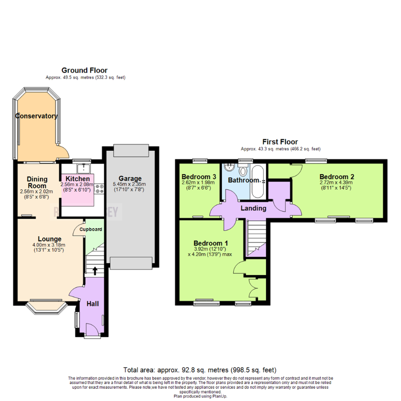 3 bedroom detached house for sale - floorplan