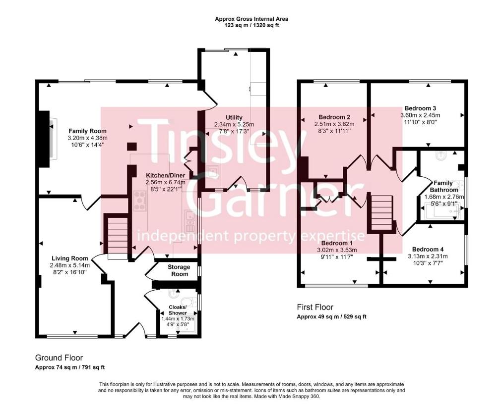 4 bedroom detached house for sale - floorplan