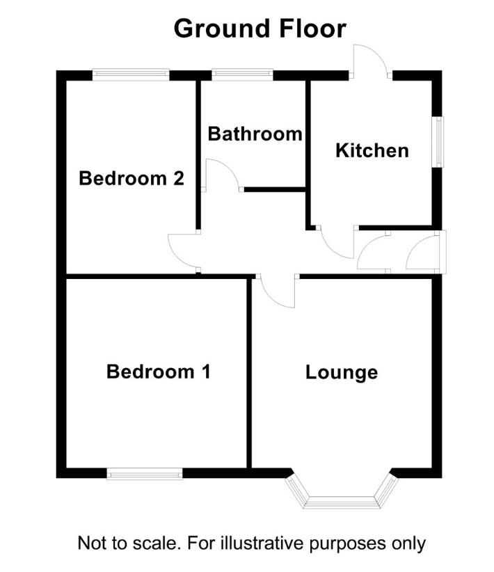 2 bedroom bungalow for sale - floorplan