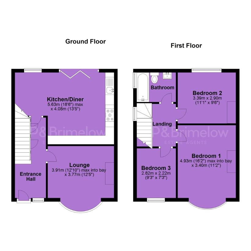 3 bedroom semi-detached house for sale - floorplan