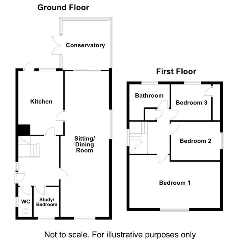 3 bedroom detached house for sale - floorplan