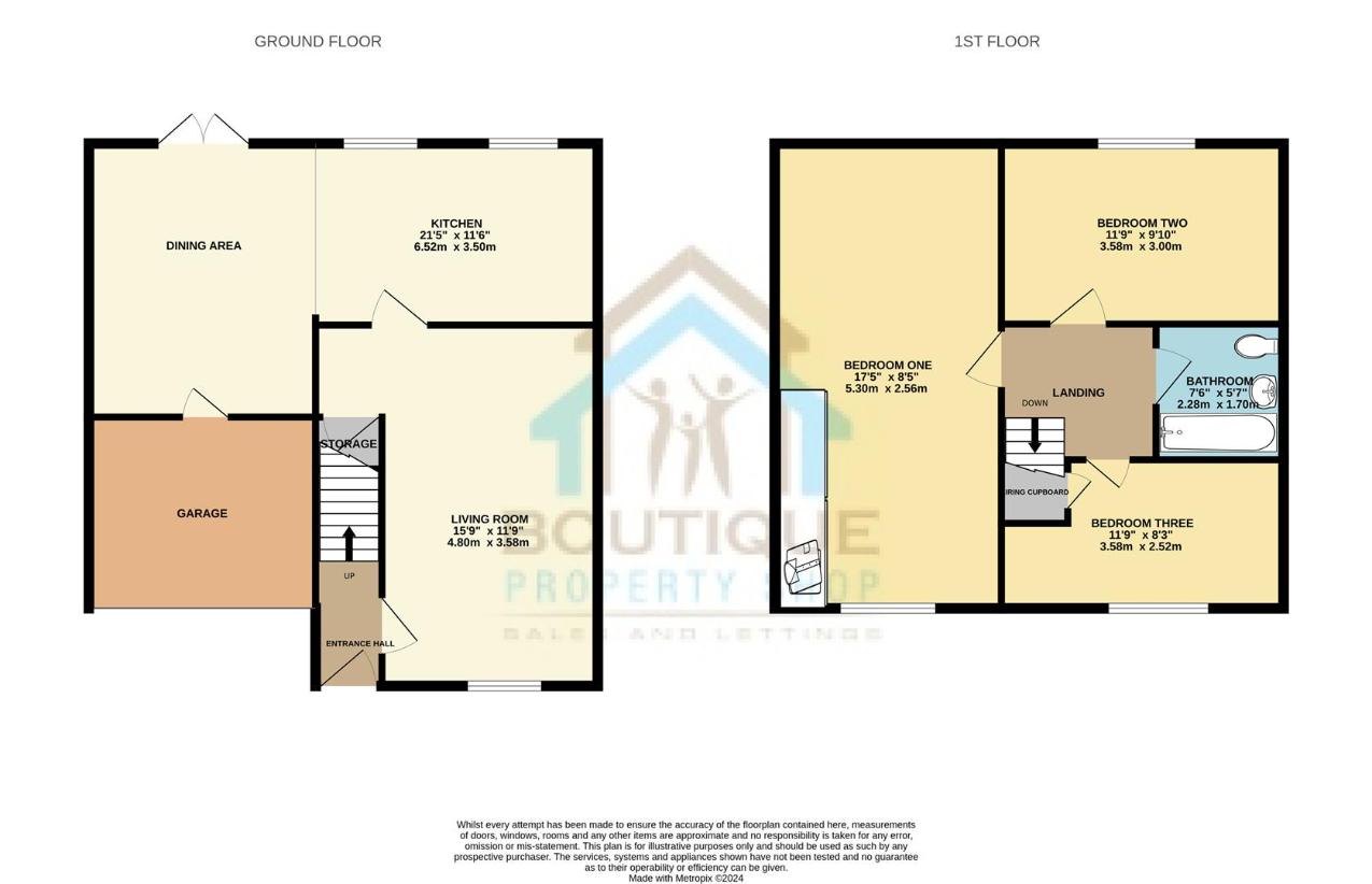 3 bedroom terraced house for sale - floorplan