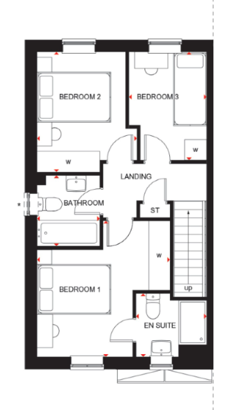 3 bedroom semi-detached house for sale - floorplan