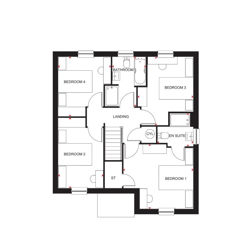 4 bedroom detached house for sale - floorplan