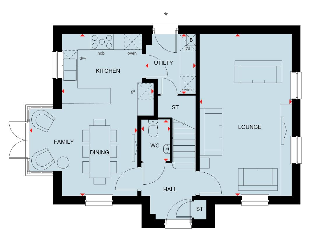 4 bedroom detached house for sale - floorplan