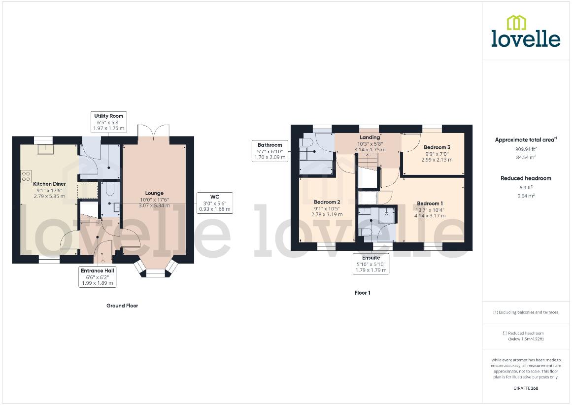 3 bedroom detached house for sale - floorplan