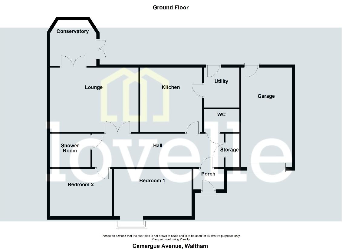 2 bedroom bungalow for sale - floorplan