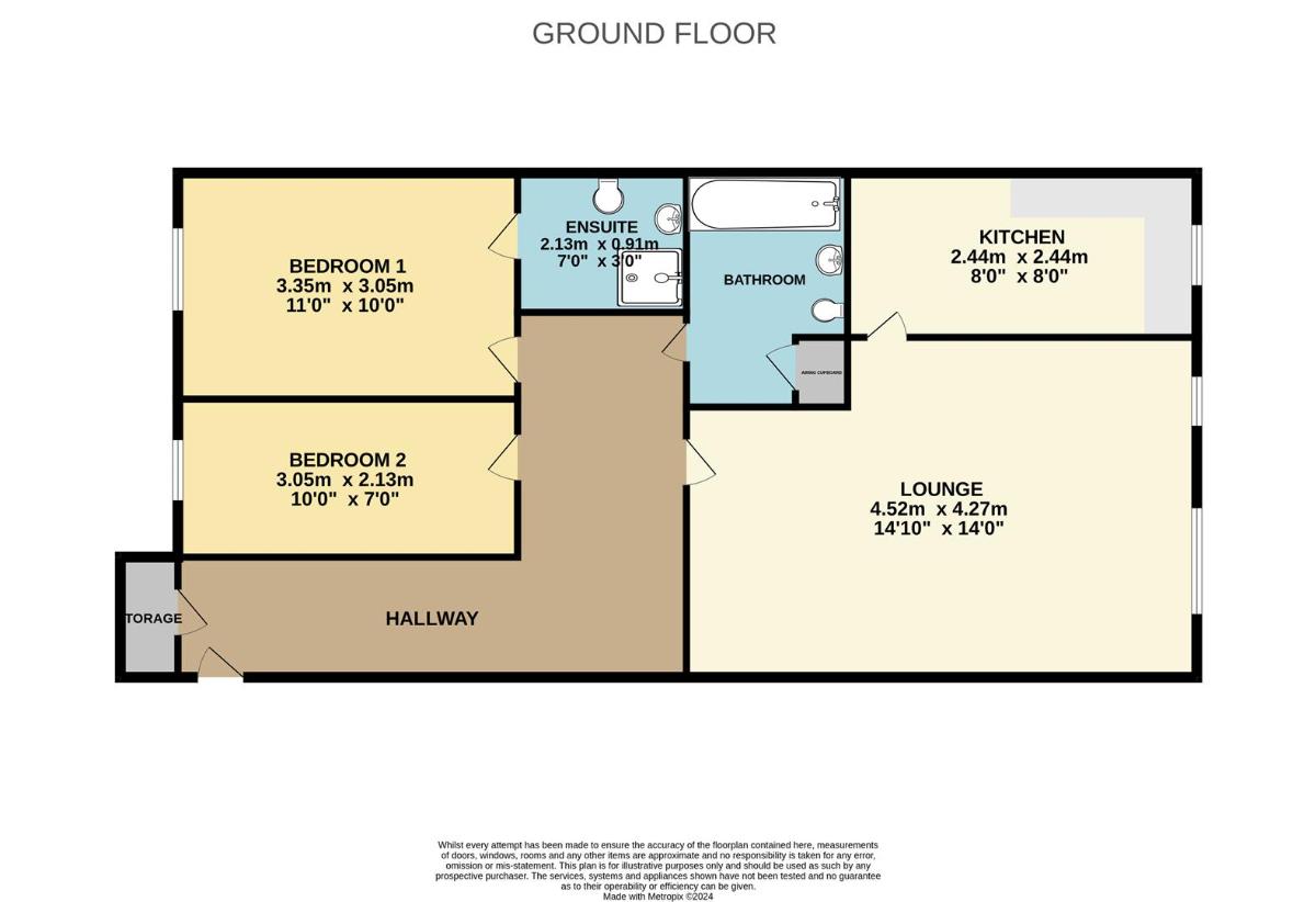 2 bedroom flat for sale - floorplan