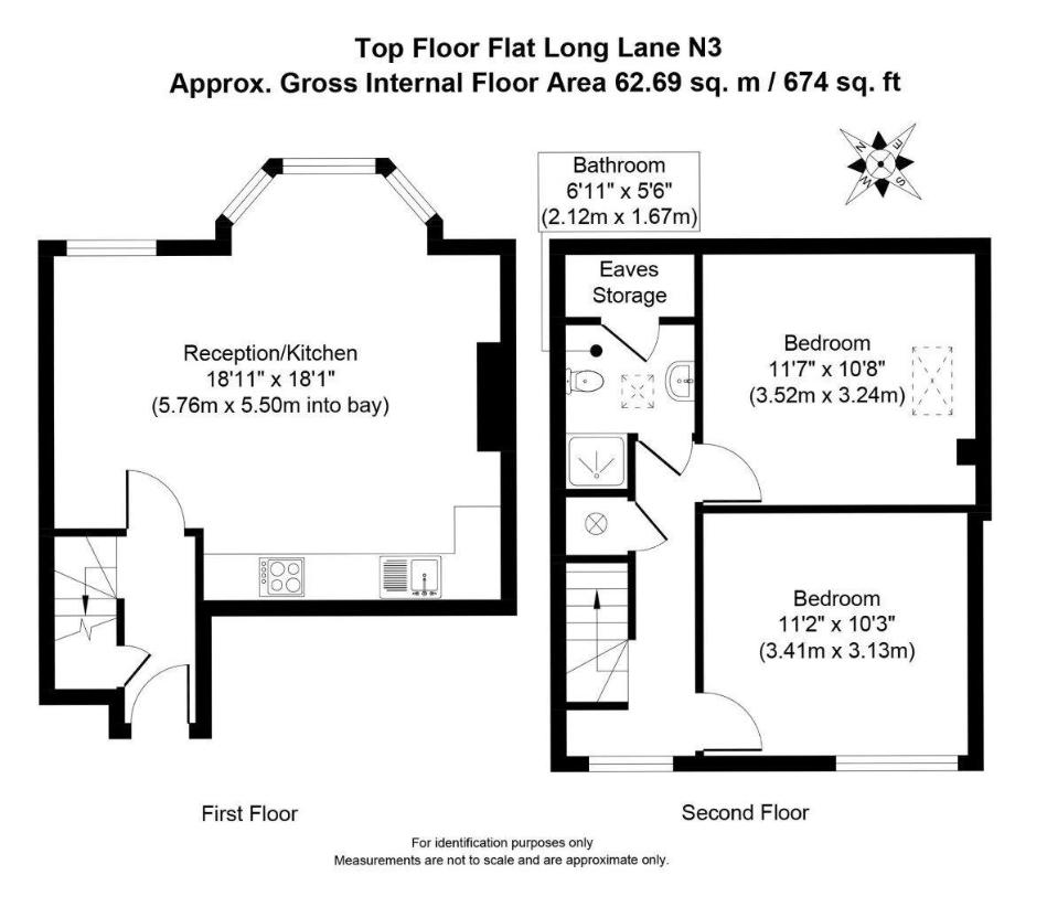 2 bedroom maisonette for sale - floorplan