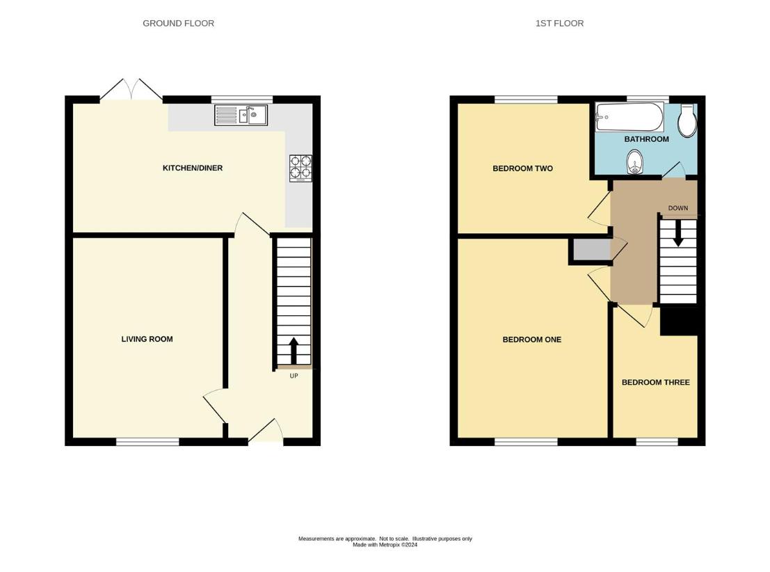 3 bedroom terraced house for sale - floorplan