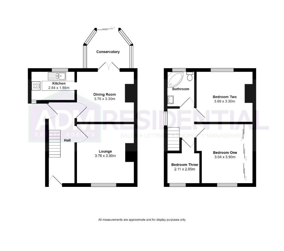 3 bedroom detached house for sale - floorplan