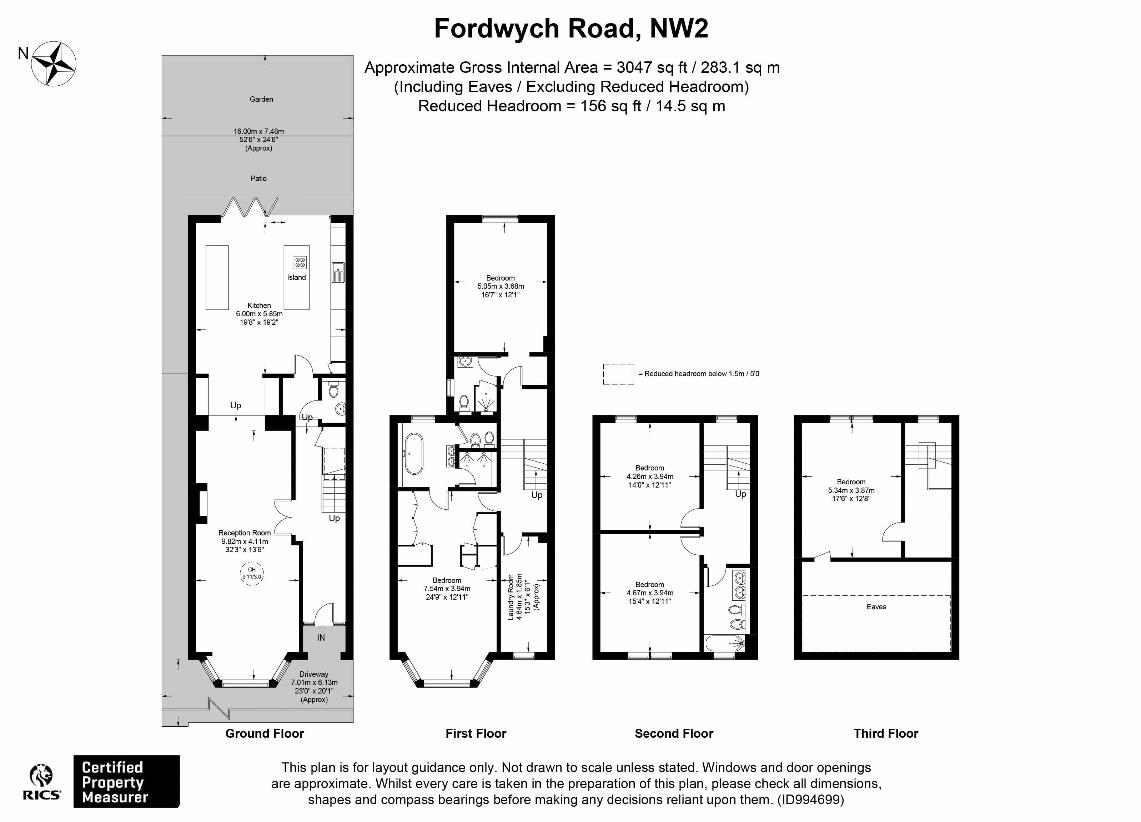 5 bedroom property for sale - floorplan