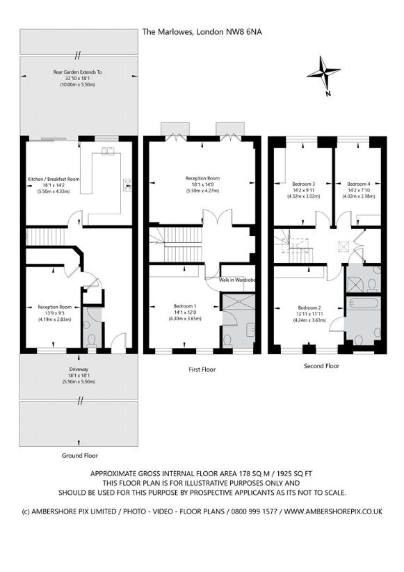 4 bedroom property for sale - floorplan