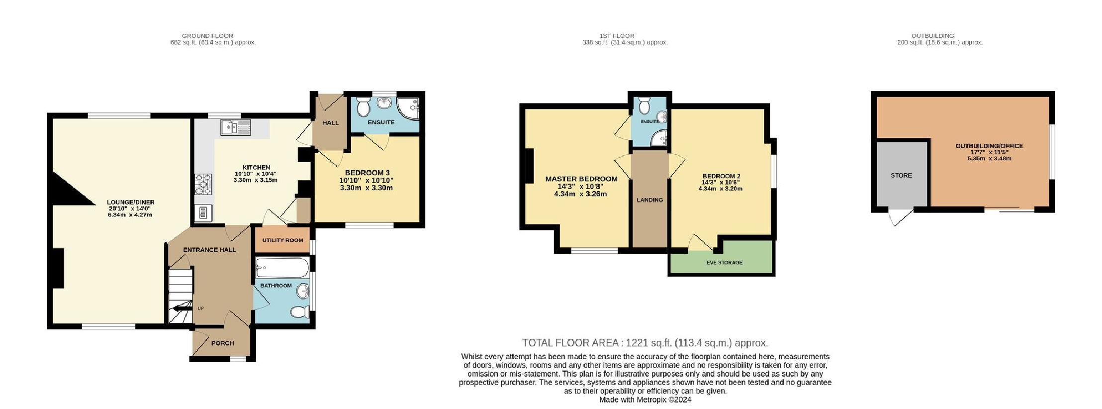 3 bedroom semi-detached house for sale - floorplan