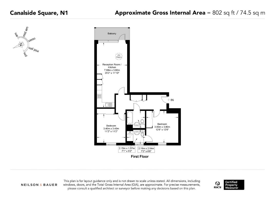 2 bedroom flat for sale - floorplan