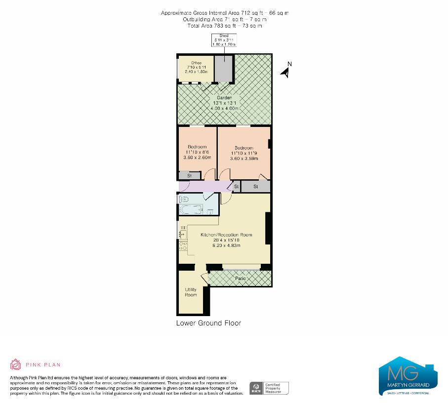 2 bedroom flat for sale - floorplan