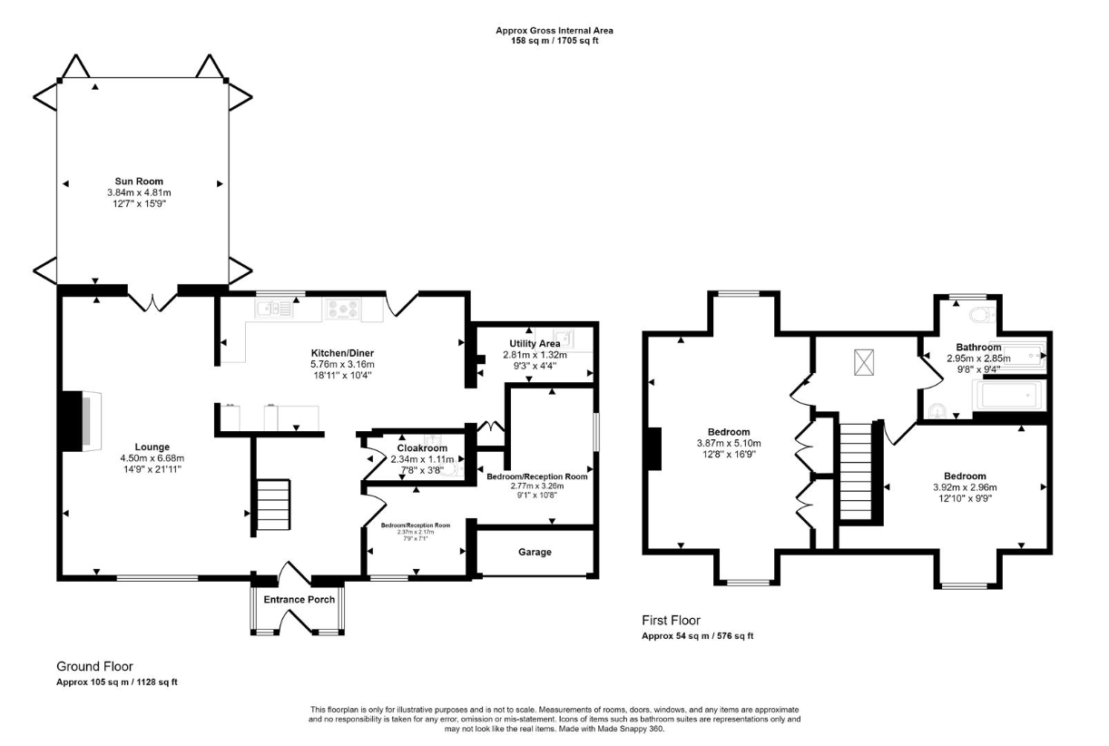 3 bedroom detached house for sale - floorplan