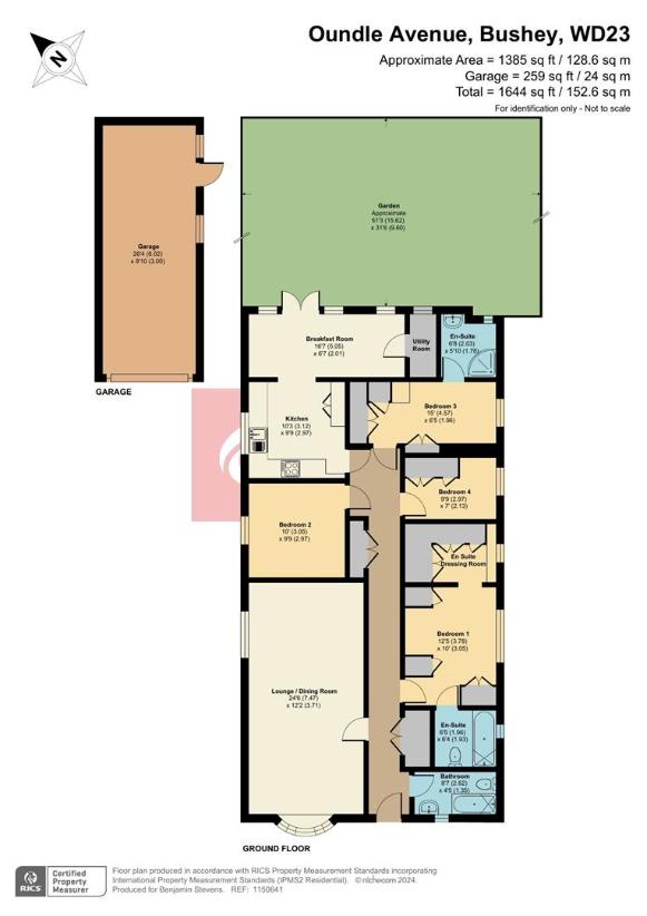 4 bedroom bungalow for sale - floorplan