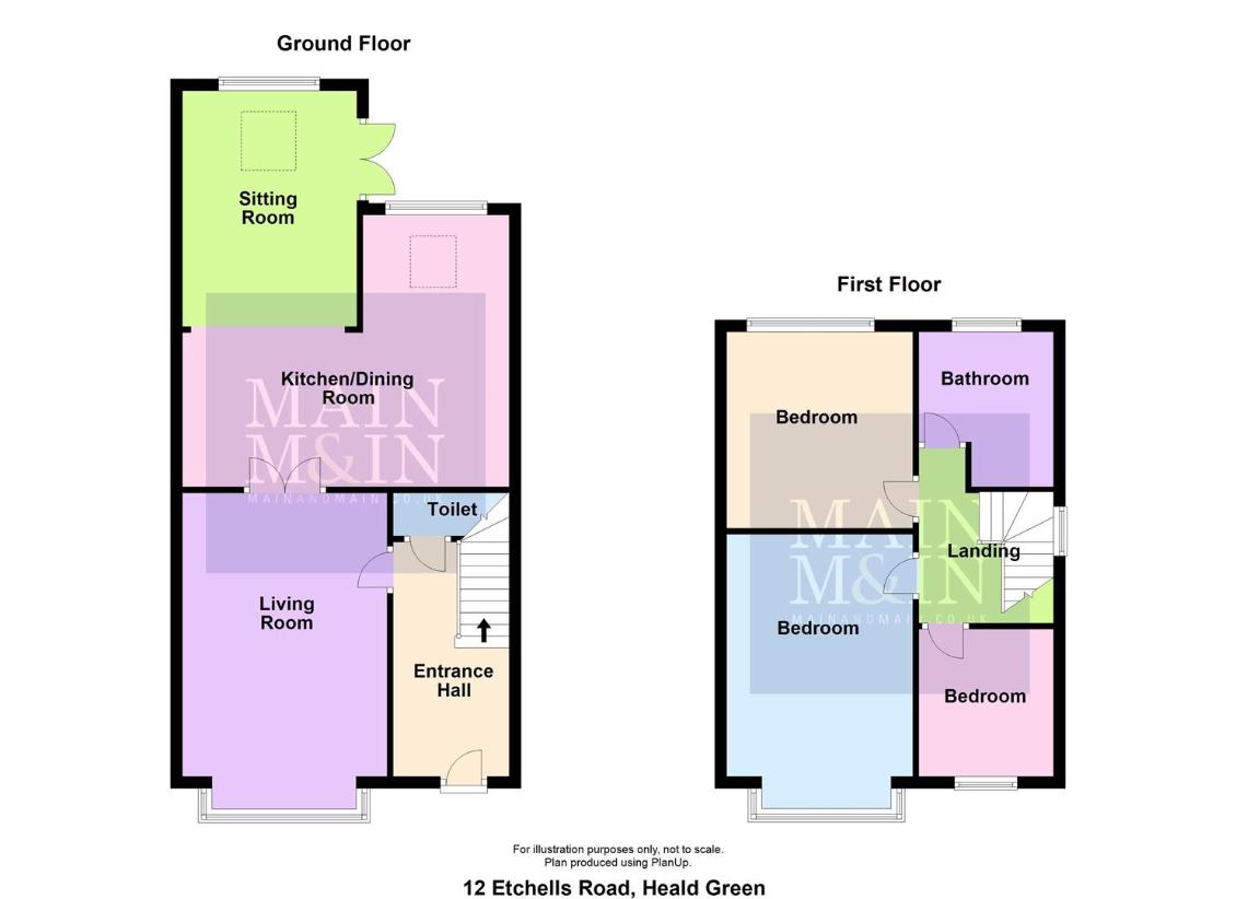 3 bedroom semi-detached house for sale - floorplan