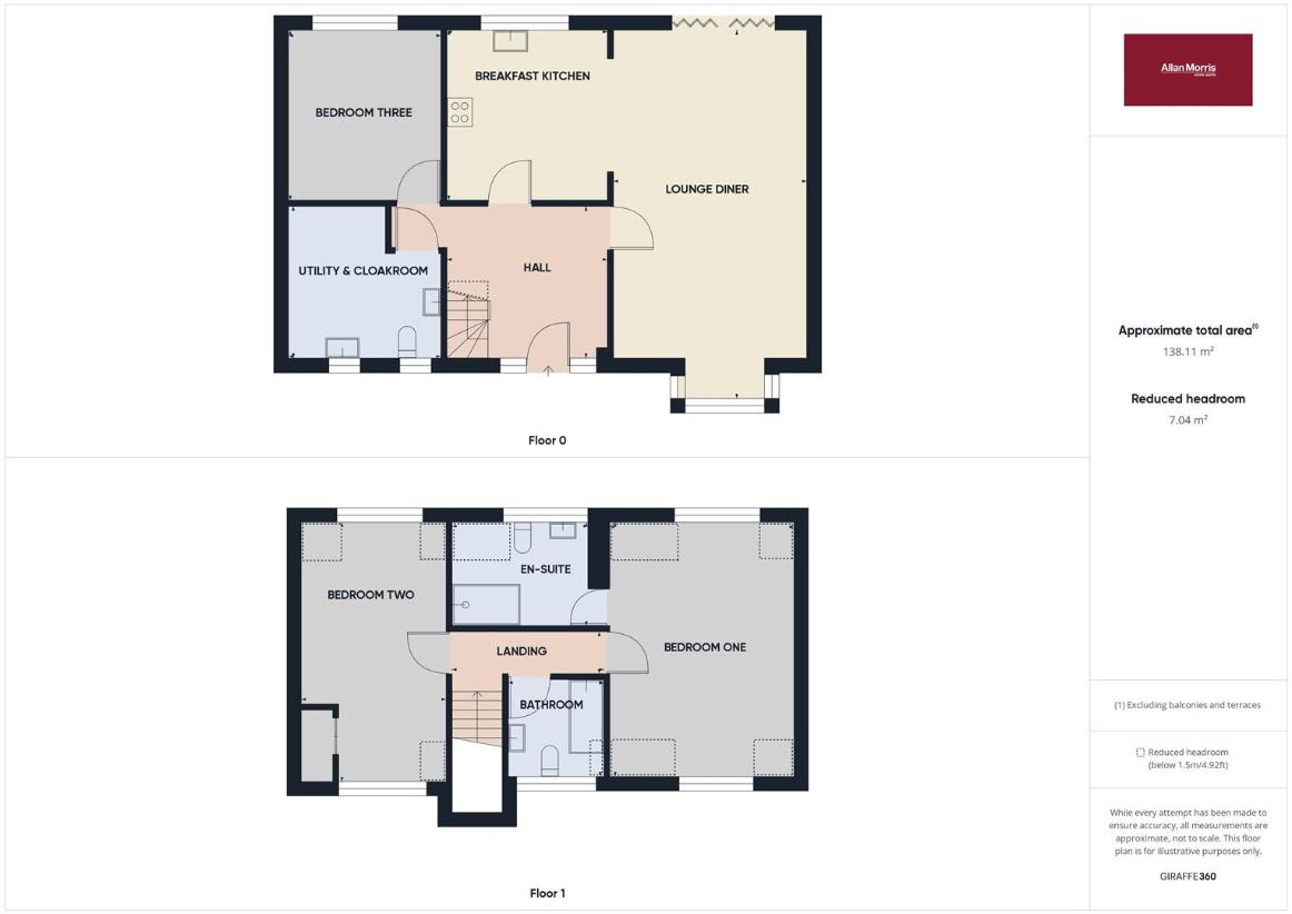 3 bedroom bungalow for sale - floorplan