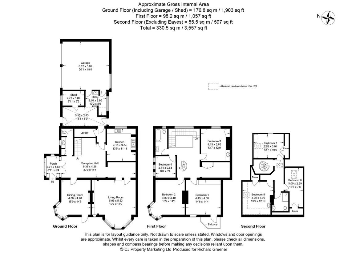 7 bedroom semi-detached house for sale - floorplan