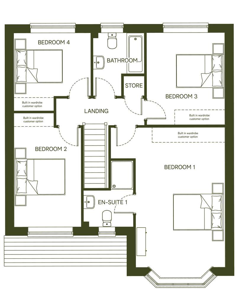 4 bedroom detached house for sale - floorplan