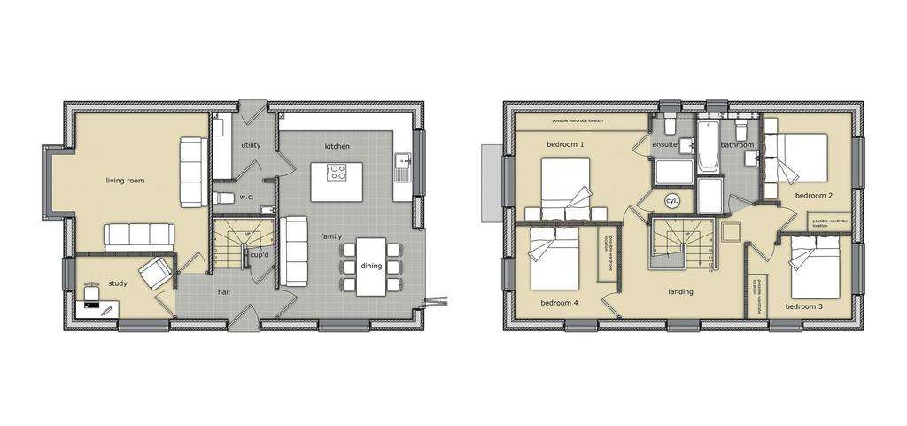 4 bedroom detached house for sale - floorplan