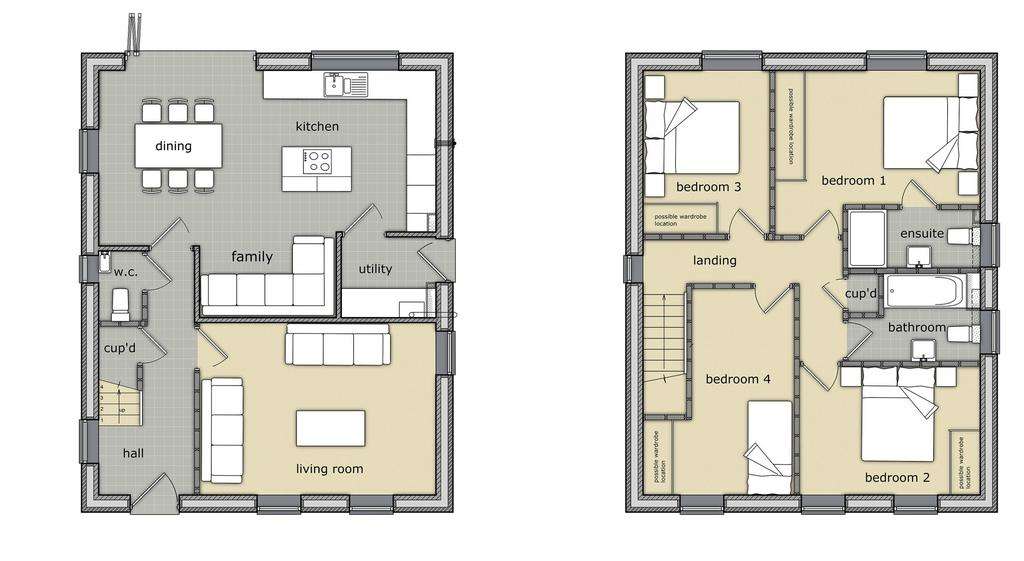 4 bedroom detached house for sale - floorplan