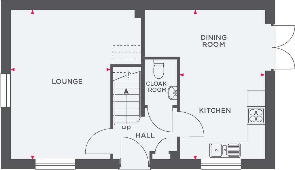 3 bedroom semi-detached house for sale - floorplan