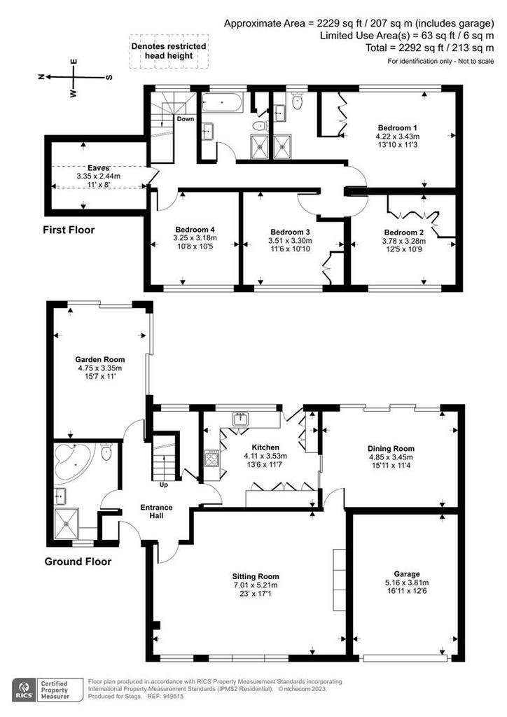 4 bedroom detached house for sale - floorplan