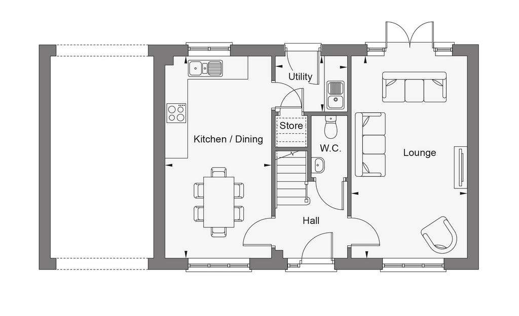 3 bedroom end of terrace house for sale - floorplan