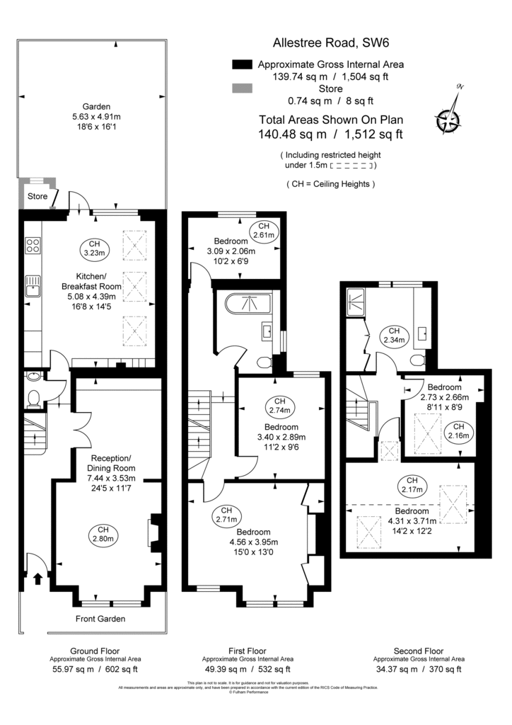 4 bedroom terraced house for sale - floorplan